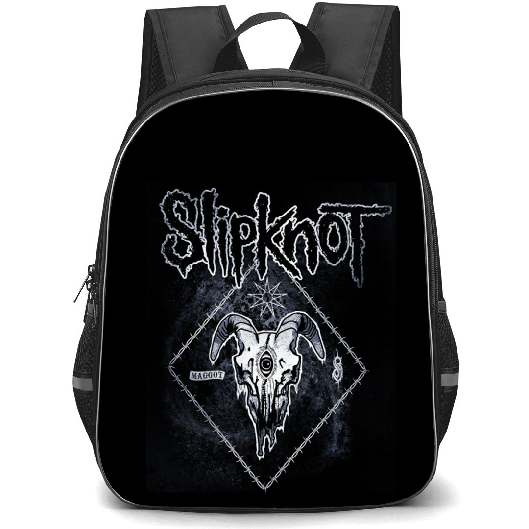 Slipknot Backpack School Bag StudentPack - Maggot Mask Band Illustration Poster