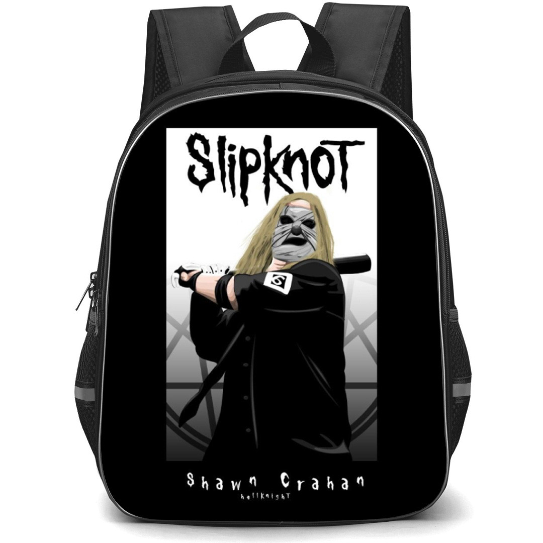 Slipknot Shawn Backpack School Bag StudentPack - Shawn Portrait Vector Art Band Poster