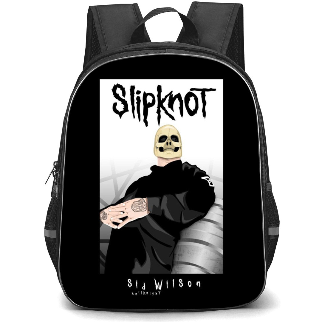 Slipknot Sid Backpack School Bag StudentPack - Sid Portrait Vector Art Band Poster