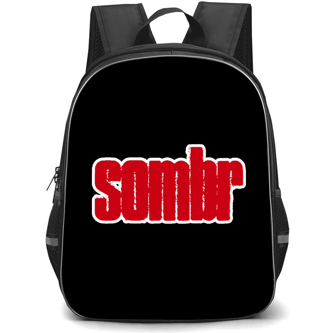 Sombr Backpack School Bag StudentPack - Sombr Red Logo
