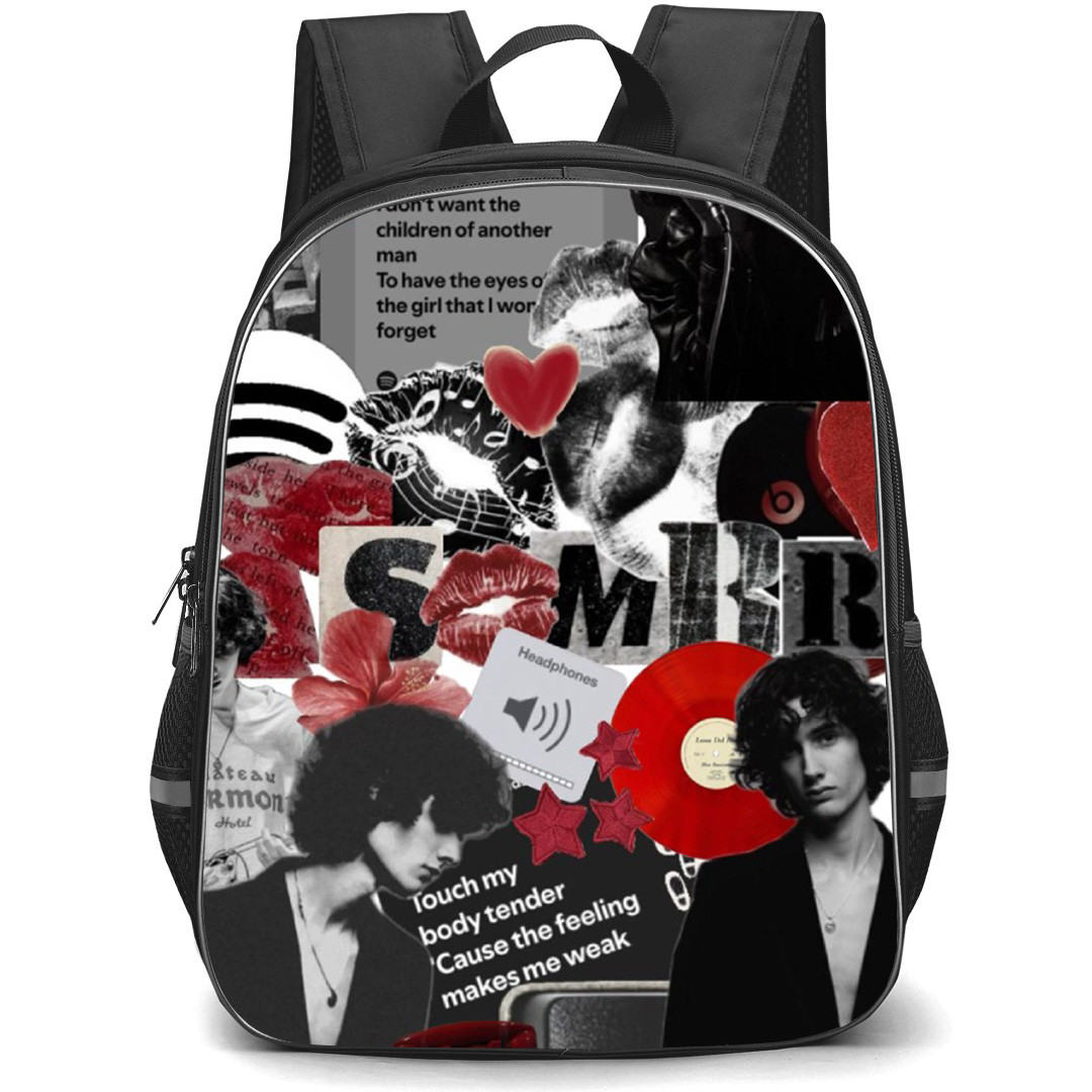 Sombr Backpack School Bag StudentPack - Sombr Touch My Body Collage