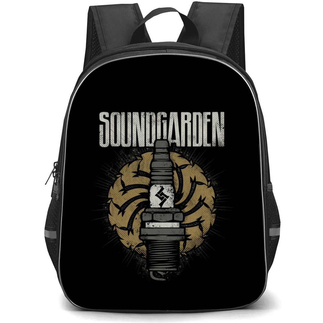 Soundgarden Backpack School Bag StudentPack - Spark Plug Illustration Band Poster