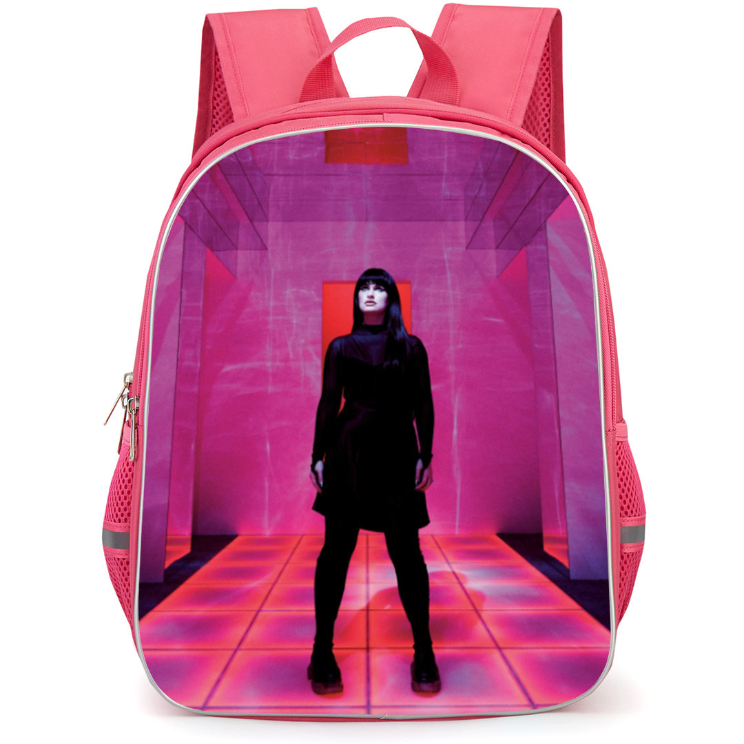 Spiritbox Backpack School Bag StudentPack - Spiritbox Courtney Laplante Portrait Pink Background