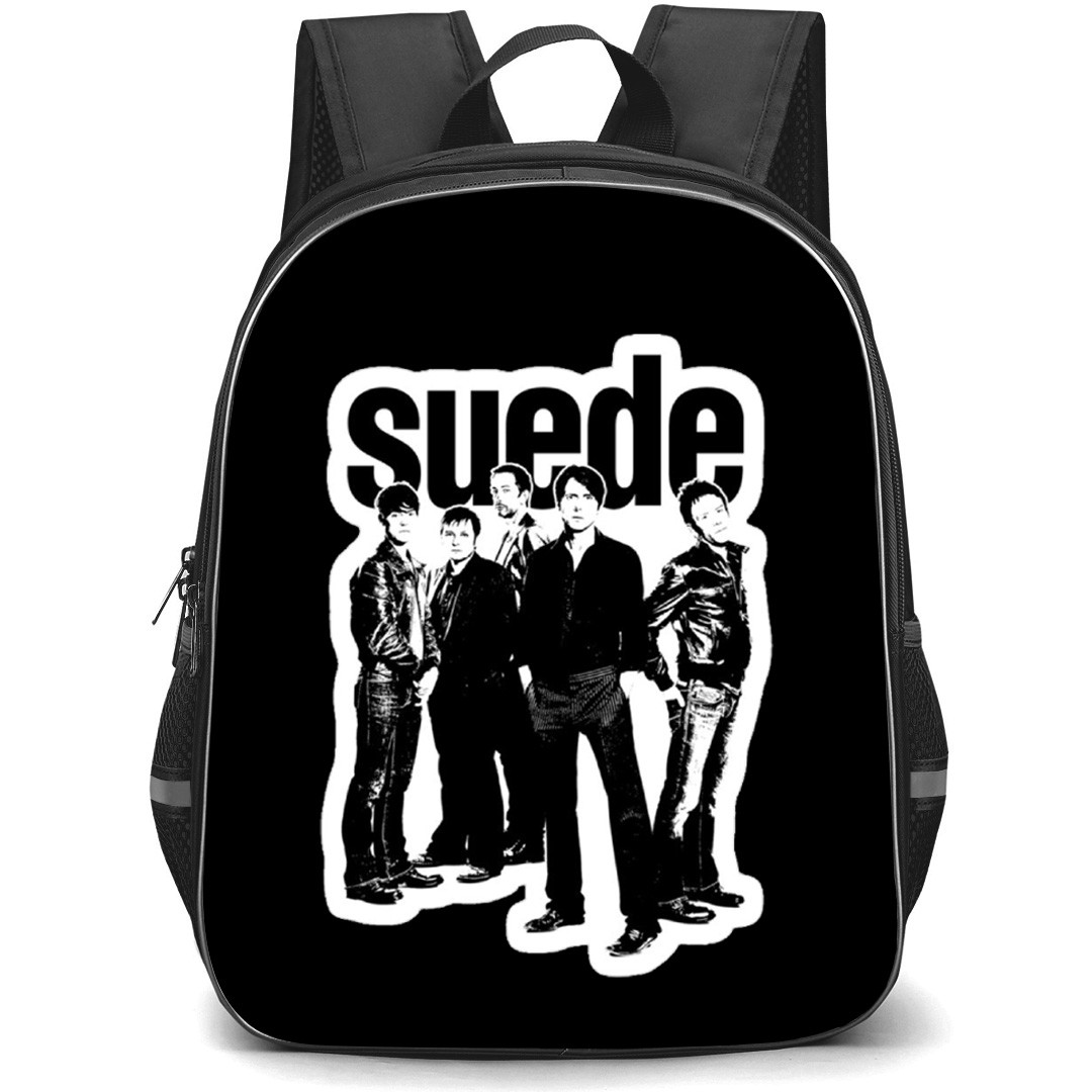 Suede Backpack School Bag StudentPack - Band Fierce Black And White Sticker Poster