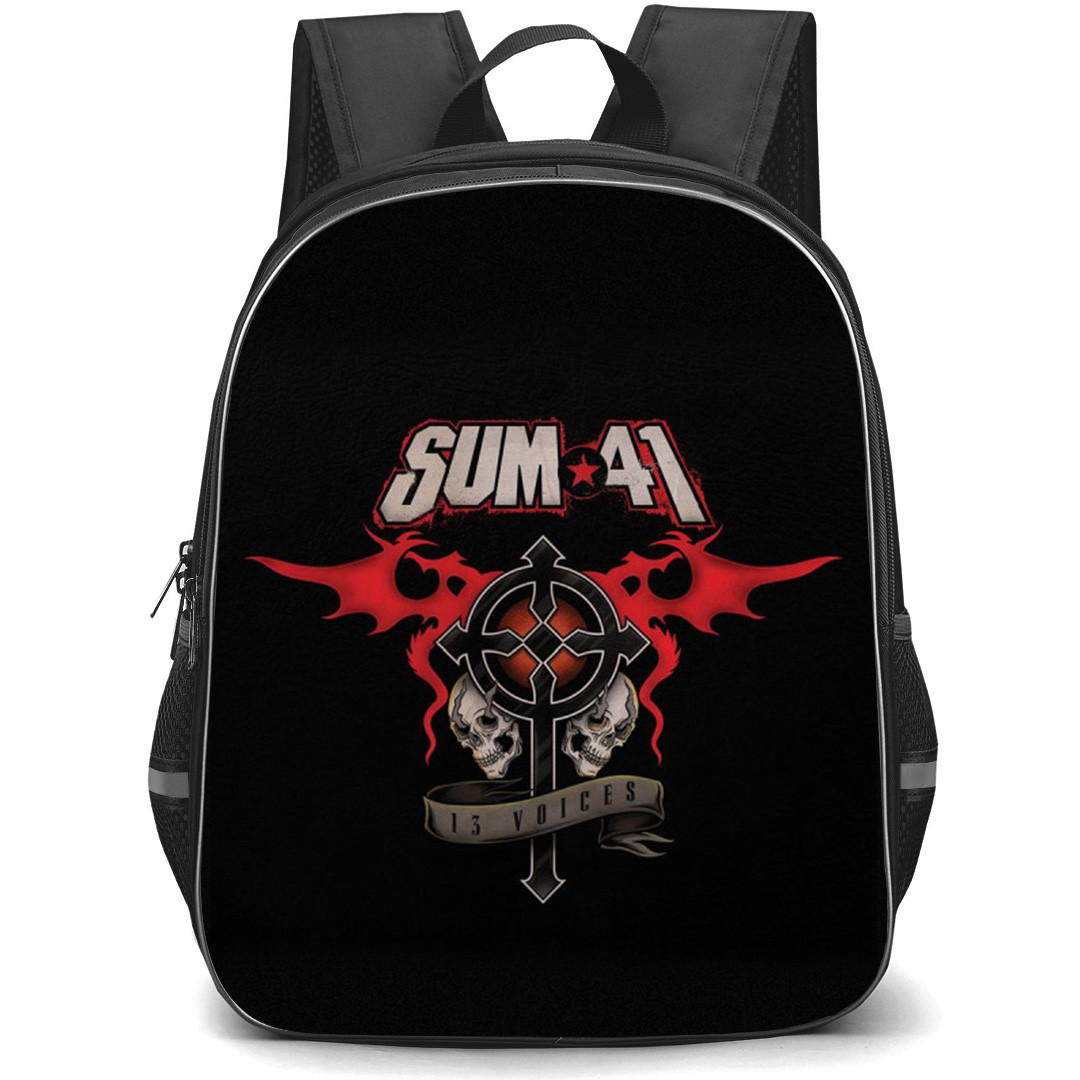 Sum-41 Backpack School Bag StudentPack - 13 Voices Cross Symbol