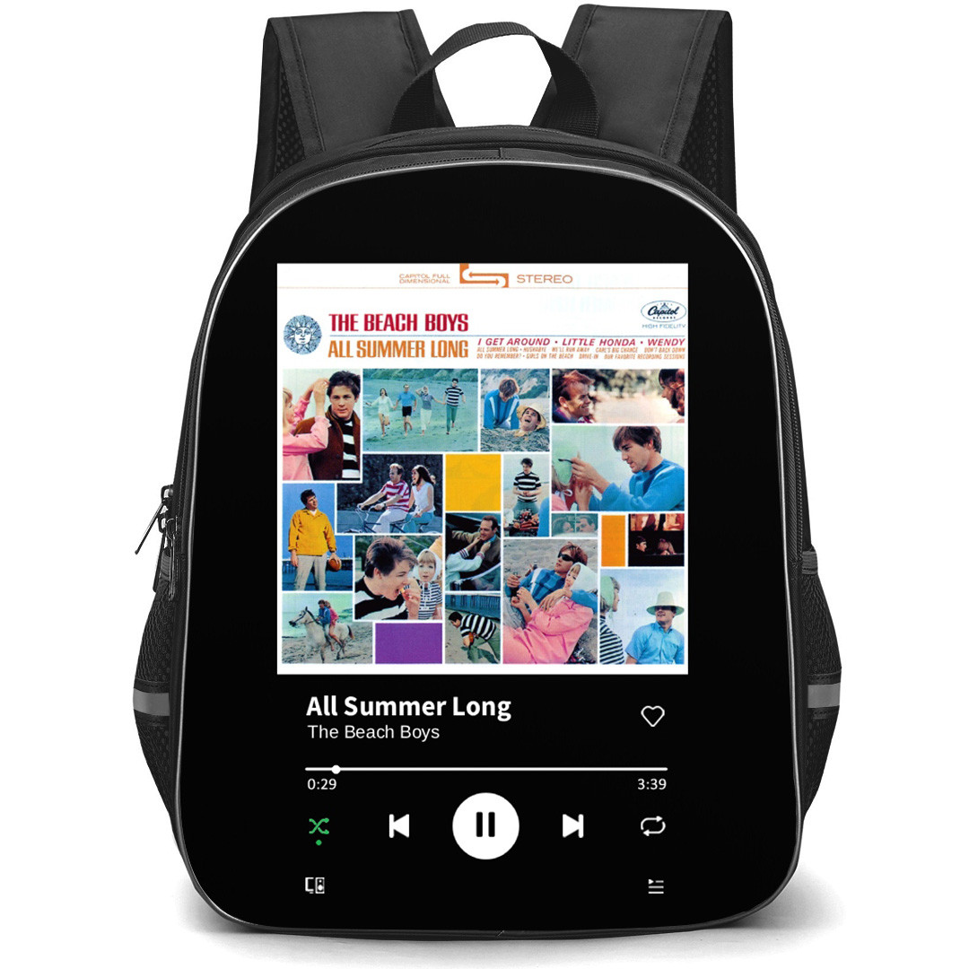 The Beach Boys Backpack School Bag StudentPack - The Beach Boys All Summer Long Collage Album Cover