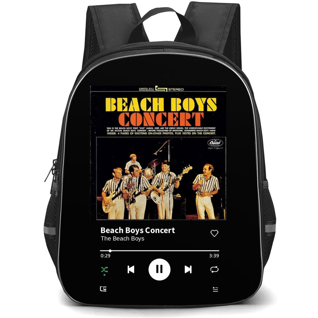 The Beach Boys Backpack School Bag StudentPack - The Beach Boys Concert Live Album Cover