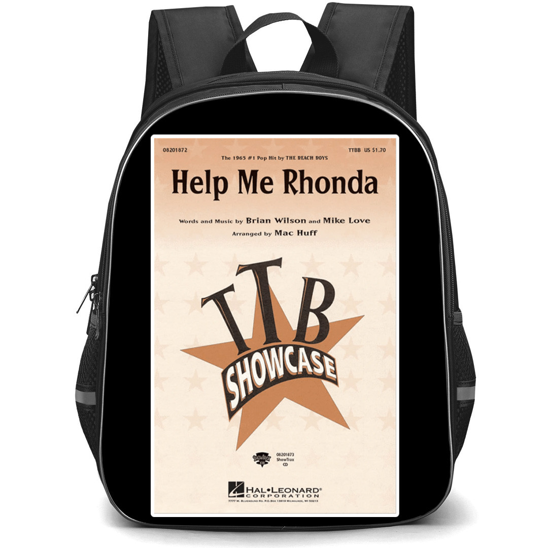 The Beach Boys Backpack School Bag StudentPack - The Beach Boys Help Me Rhonda Concert Poster