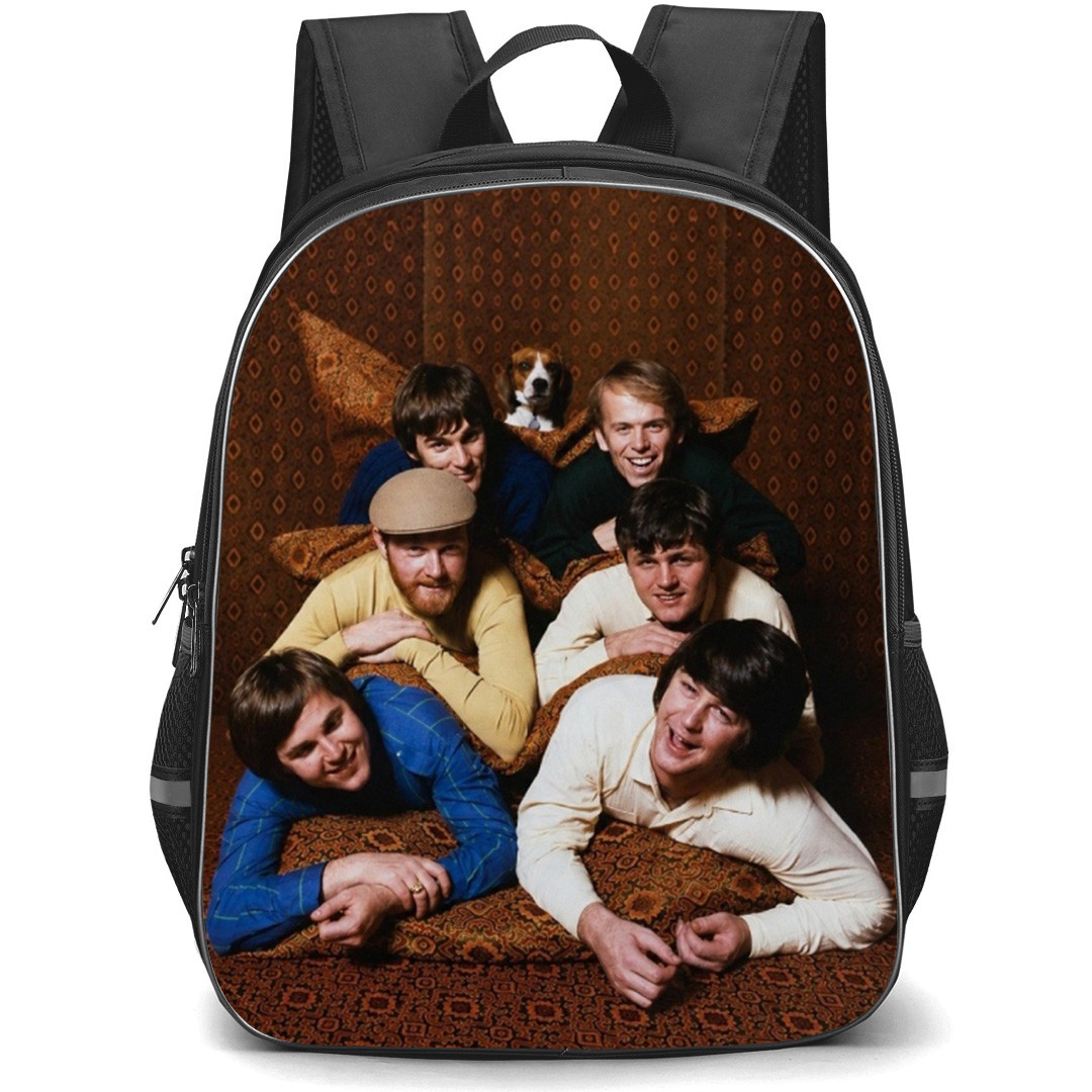 The Beach Boys Backpack School Bag StudentPack - The Beach Boys Lying Down Pattern Art Background