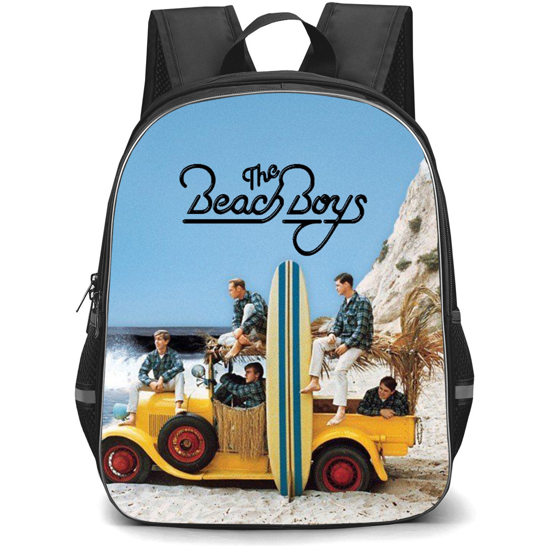 The Beach Boys Backpack School Bag StudentPack - The Beach Boys Sitting In Car Beach Background