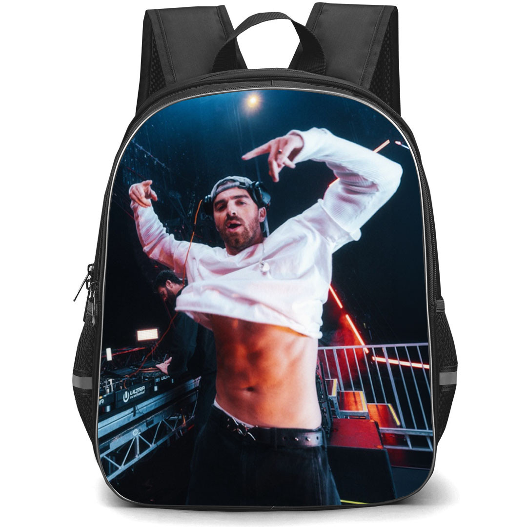 The Chainsmokers Backpack School Bag StudentPack - The Chainsmokers Andrew Taggart Performing Stage Background
