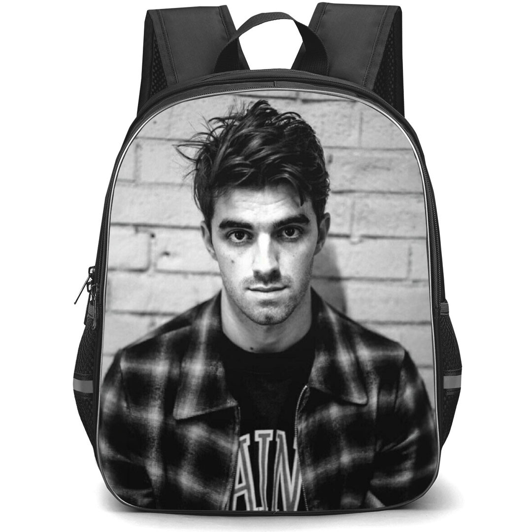 The Chainsmokers Backpack School Bag StudentPack - The Chainsmokers Andrew Taggart Wearing Checkered Shirt