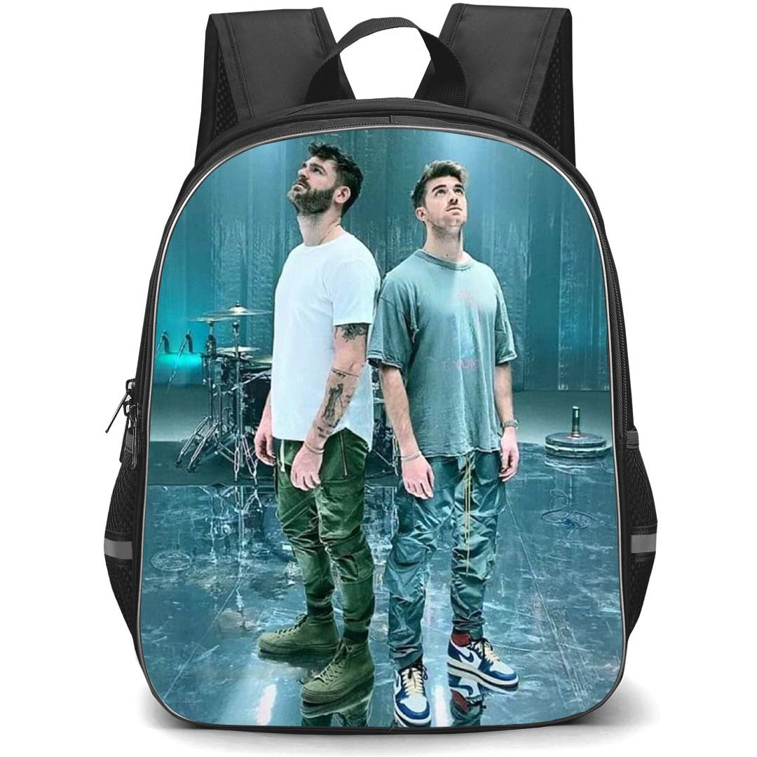 The Chainsmokers Backpack School Bag StudentPack - The Chainsmokers Looking Up Pose