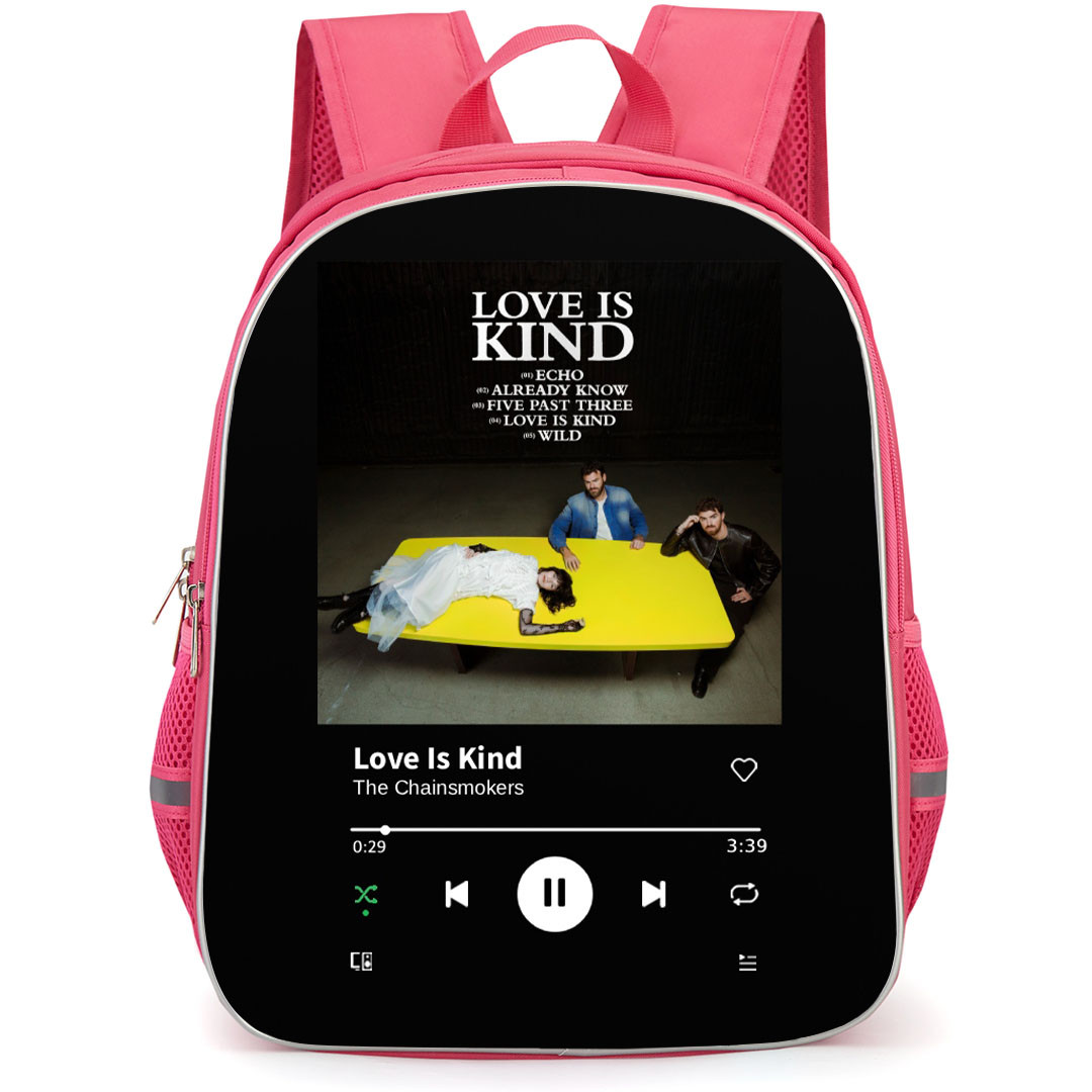 The Chainsmokers Backpack School Bag StudentPack - The Chainsmokers Love Is Kind Album Cover