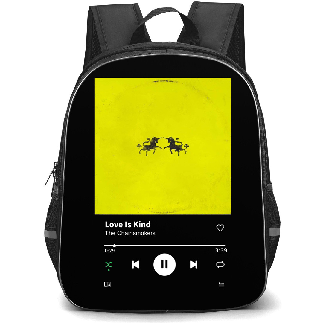 The Chainsmokers Backpack School Bag StudentPack - The Chainsmokers Love Is Kind Cover Art