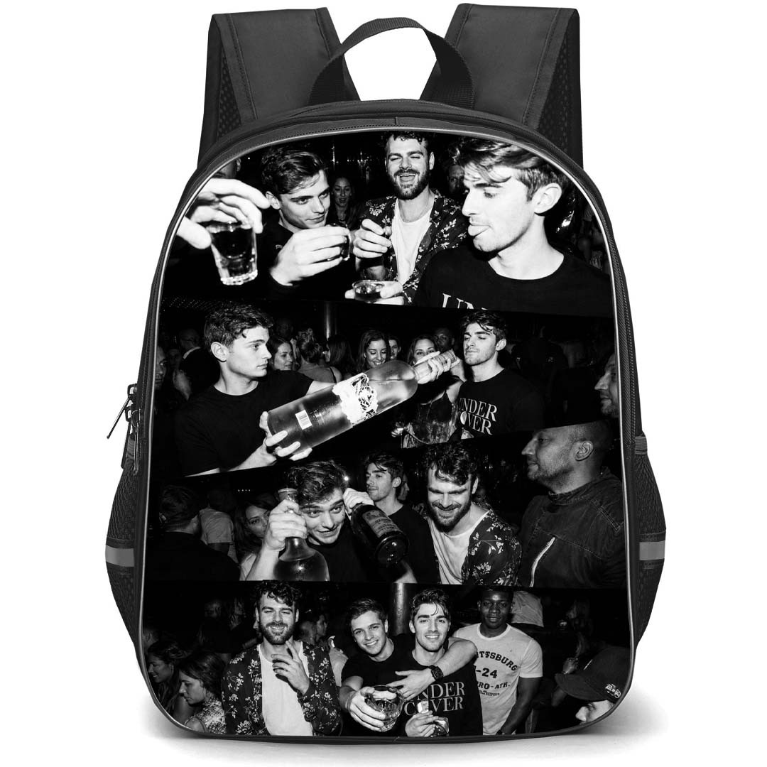 The Chainsmokers Backpack School Bag StudentPack - The Chainsmokers Partying Collage