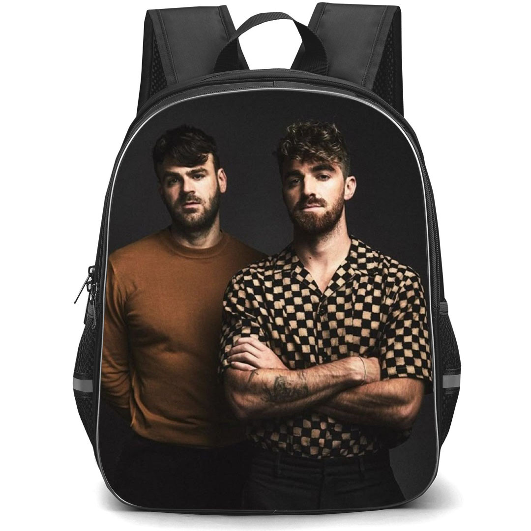 The Chainsmokers Backpack School Bag StudentPack - The Chainsmokers Portrait Grey Background