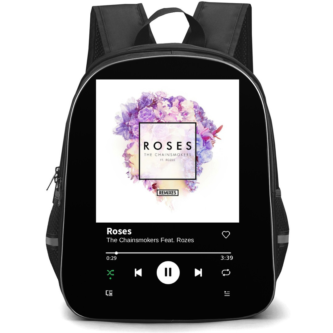 The Chainsmokers Backpack School Bag StudentPack - The Chainsmokers Roses Remixes Album Cover
