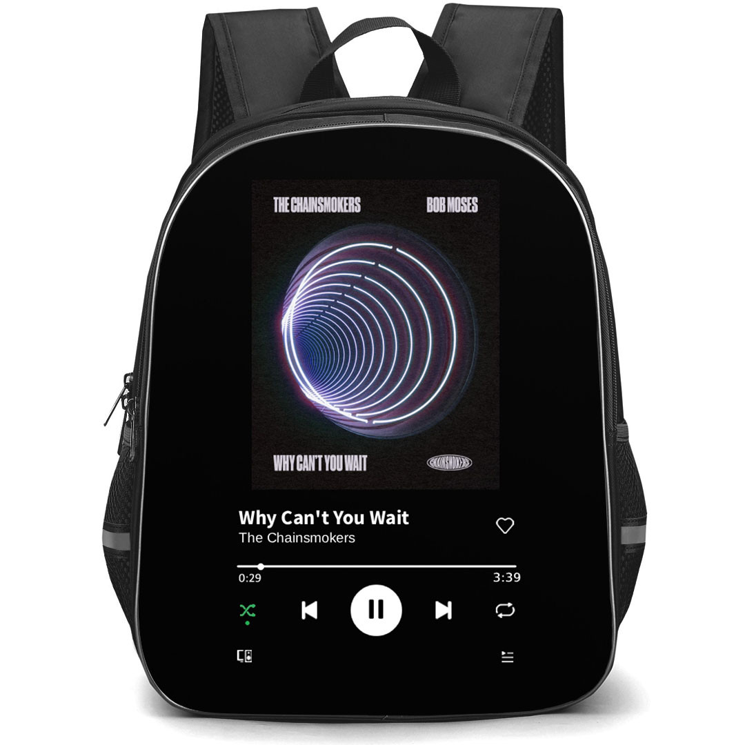 The Chainsmokers Backpack School Bag StudentPack - The Chainsmokers Why Can't You Wait Album Cover