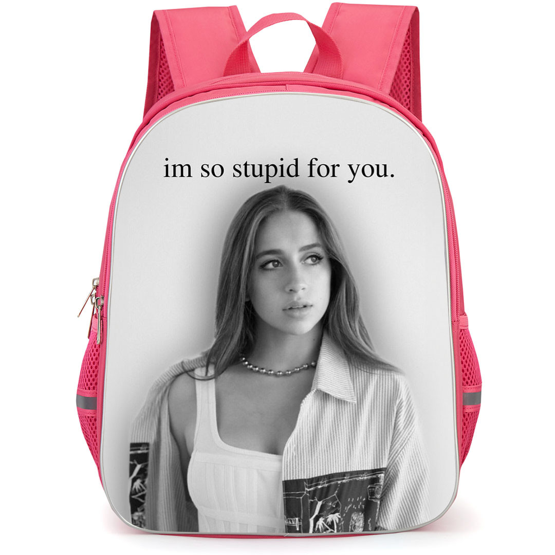 Tate McRae Backpack StudentPack - Tate McRae I Am So Stupid For You Grayscale Poster