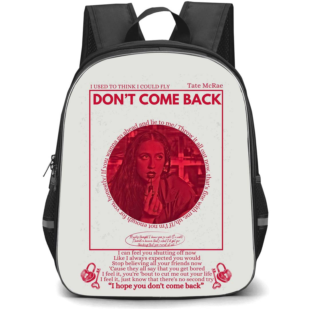 Tate McRae Backpack StudentPack - Tate McRae Dont Come Backg Vintage Poster