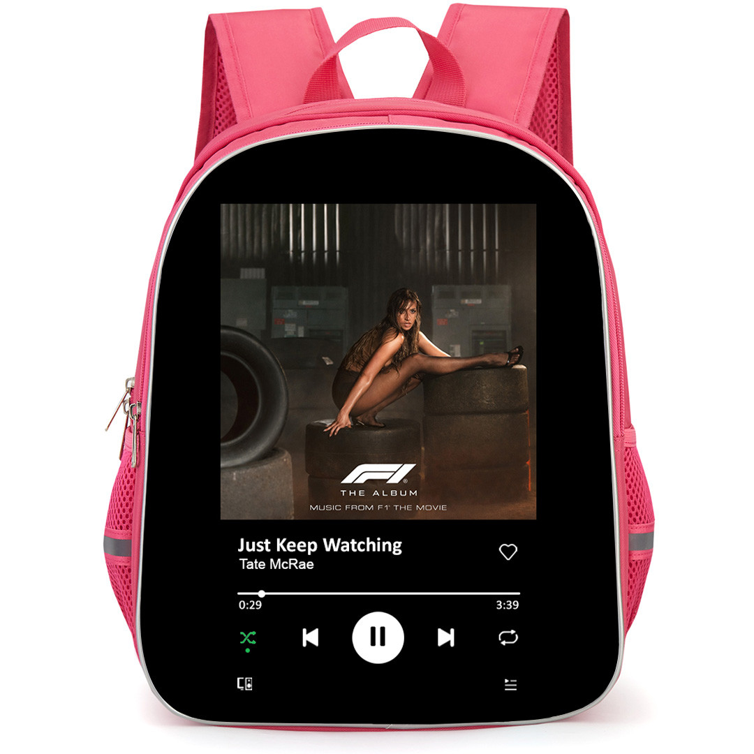 Tate McRae Backpack School Bag StudentPack - Tate McRae F1 The Movie Album Cover
