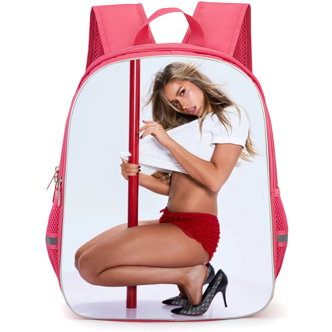 Tate McRae Backpack School Bag StudentPack - Tate McRae Holding Pole Side Portrait