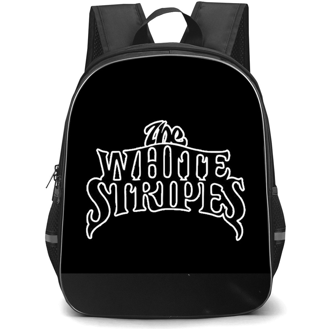 The White Stripes Backpack School Bag StudentPack - Band Wordmark Logo Sticker
