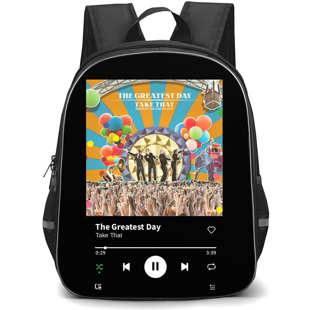 Take That Backpack School Bag StudentPack - Take That The Greatest Day Live Album Cover