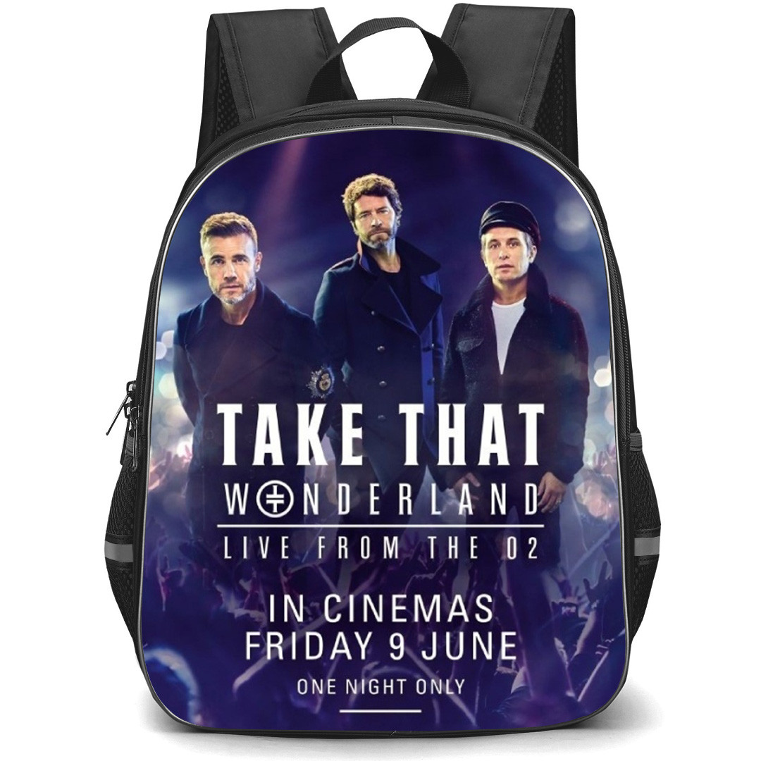 Take That Backpack School Bag StudentPack - Take That Wonderland Concert Poster