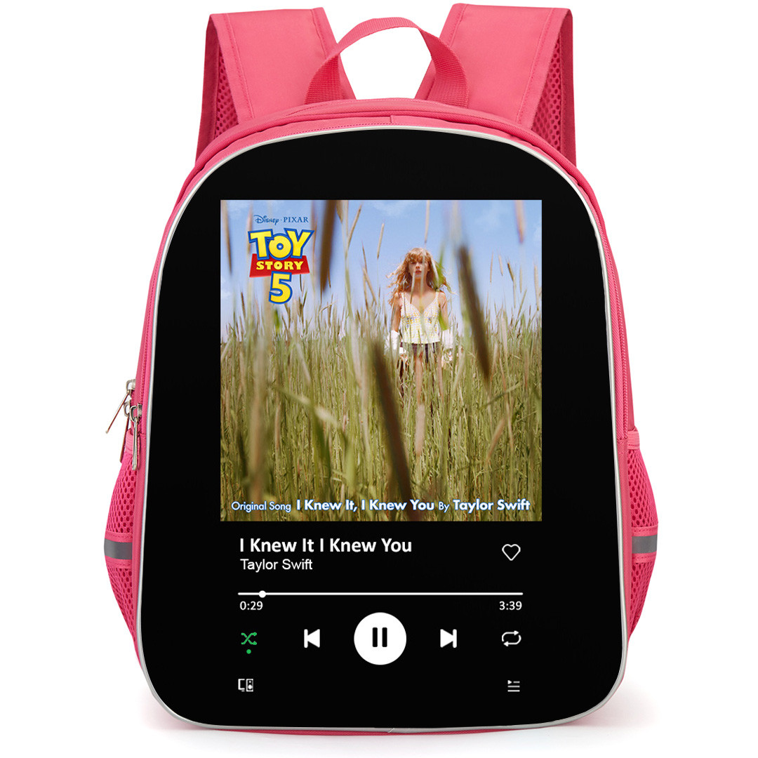 Taylor Swift Backpack School Bag StudentPack - Taylor Swift I Knew It I Knew You Alternative Cover Spotify Library Poster