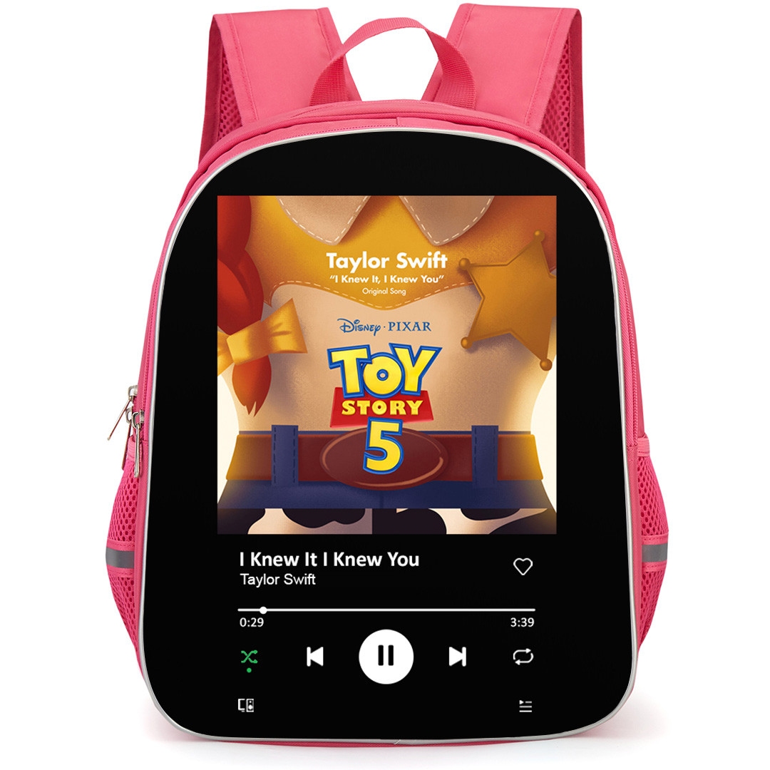 Taylor Swift Backpack School Bag StudentPack - Taylor Swift I Knew It I Knew You Cover Spotify Library Poster