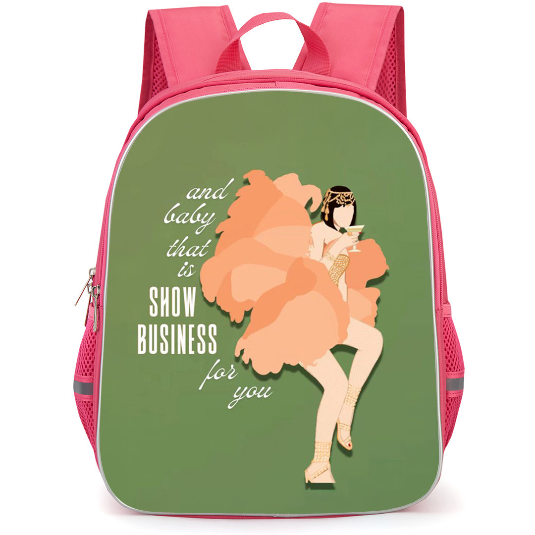 Taylor Swift Backpack School Bag StudentPack - The Life Of Show Girl Illustration Art Green Background
