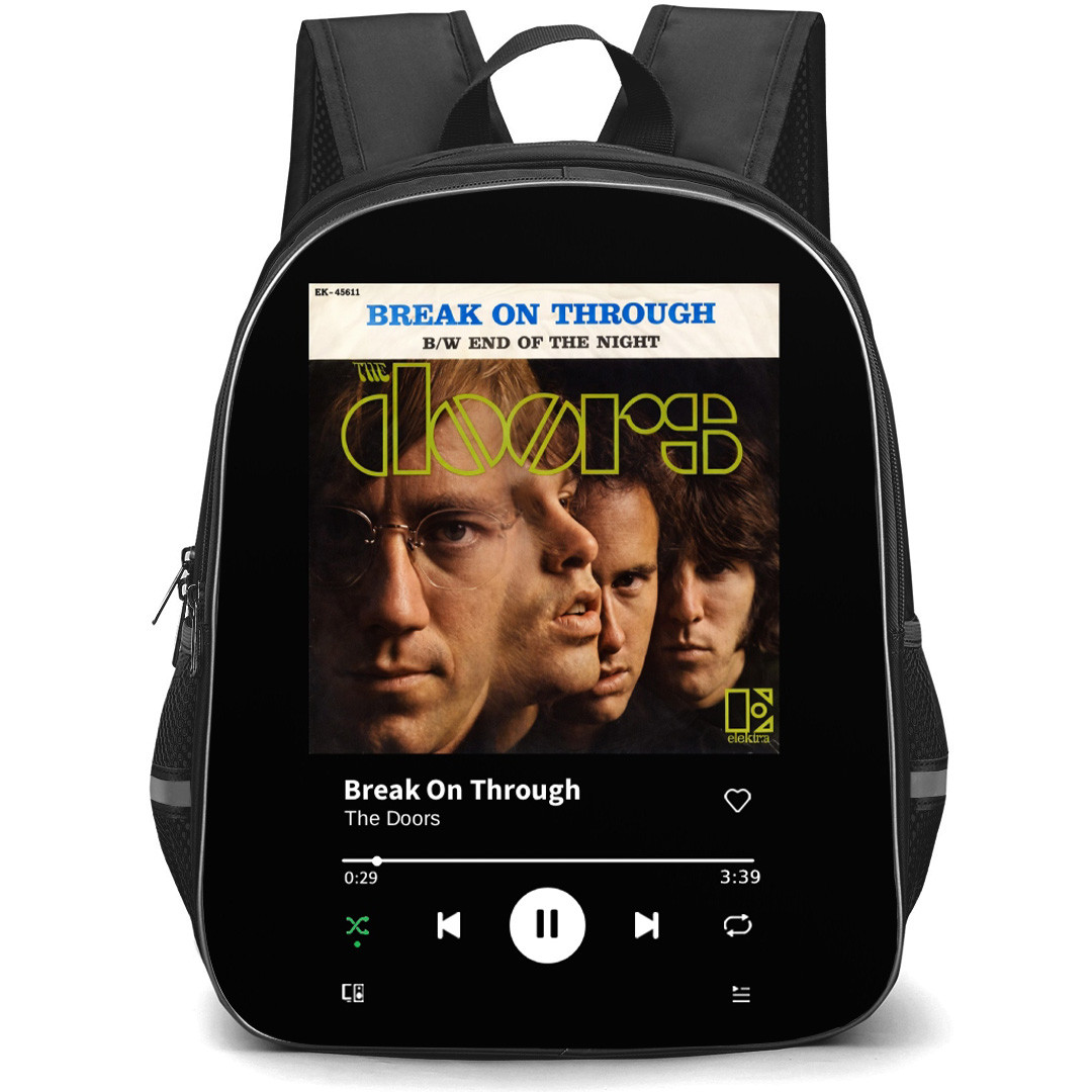 The Doors Backpack School Bag StudentPack - The Doors Break On Through Album Cover