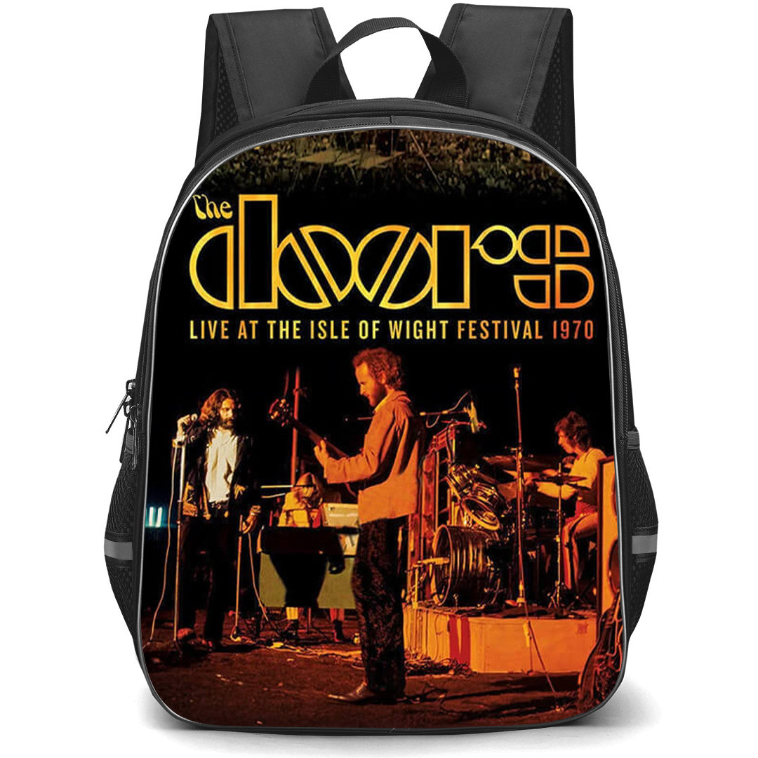 The Doors Backpack School Bag StudentPack - The Doors Isle Of Wight Festival Poster