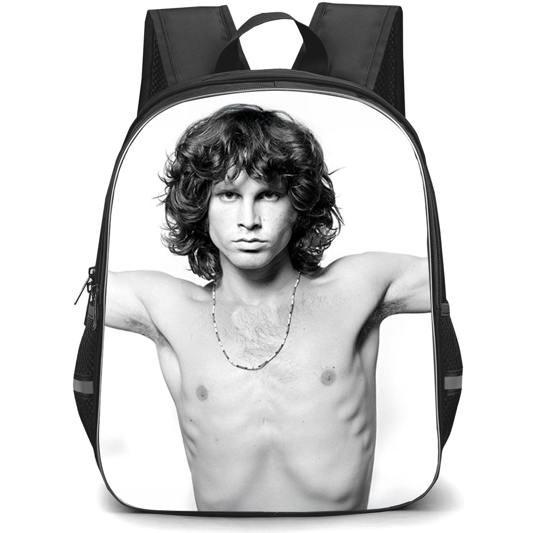 Jim Morrison Backpack School Bag StudentPack - Jim Morrison Greyscale Portrait