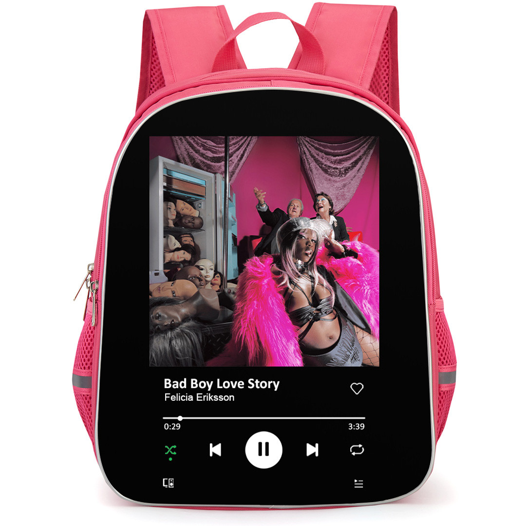 Theodora Backpack School Bag StudentPack - Theodora Bad Boy Love Story Album Spotify Library Poster