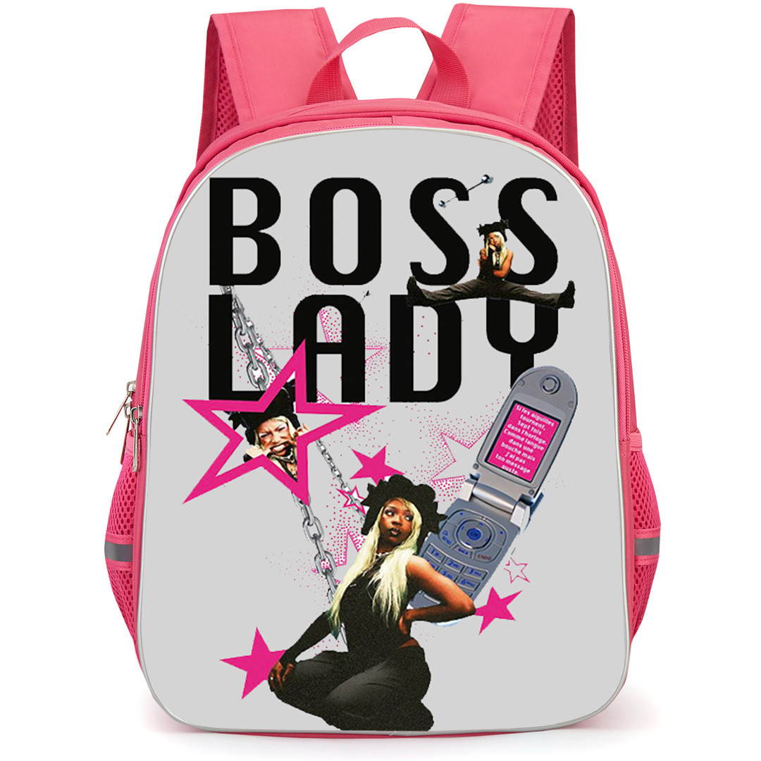 Theodora Backpack School Bag StudentPack - Theodora Boss Lady With Phone Collage Poster
