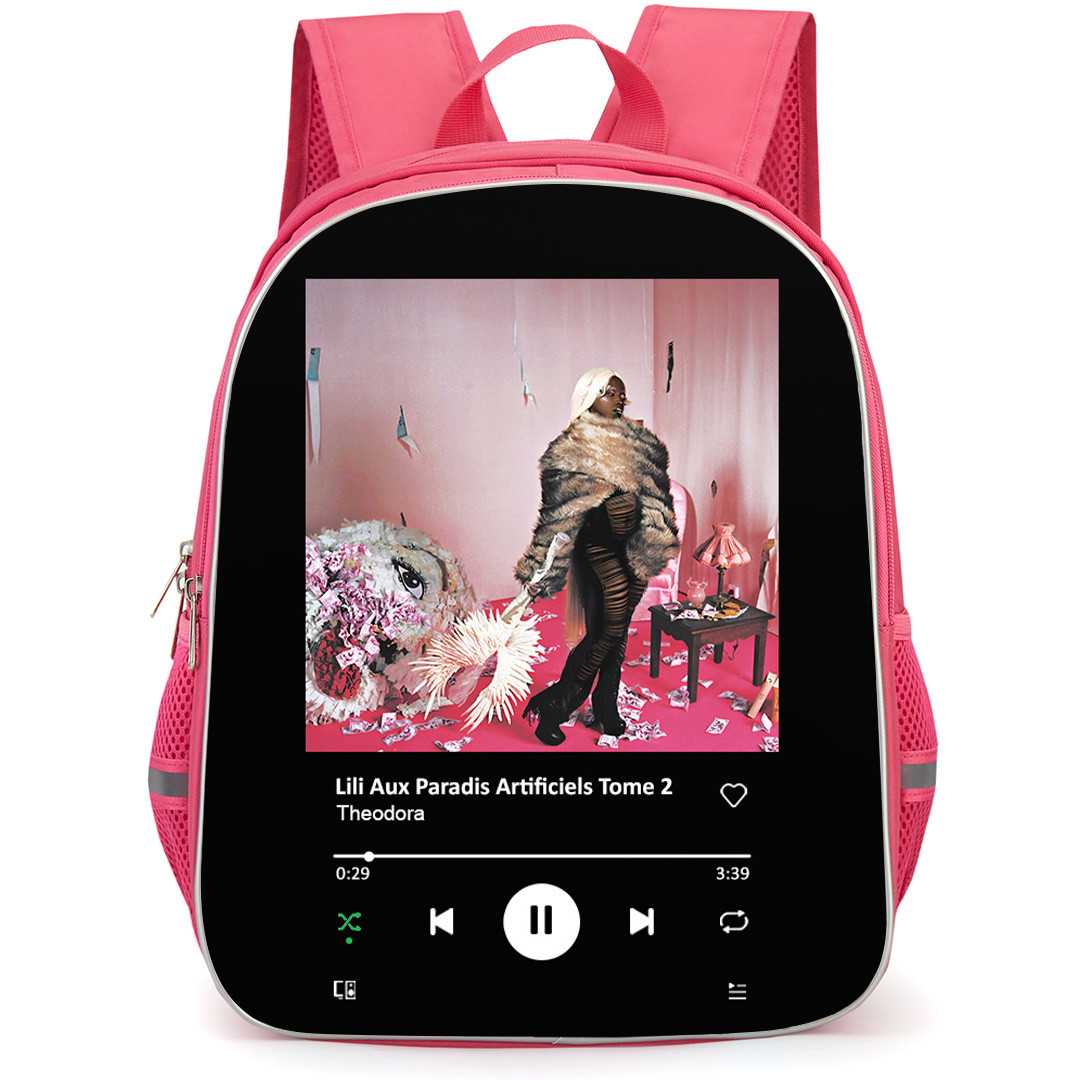 Theodora Backpack School Bag StudentPack - Theodora MEGA BBL Album Spotify Library Poster