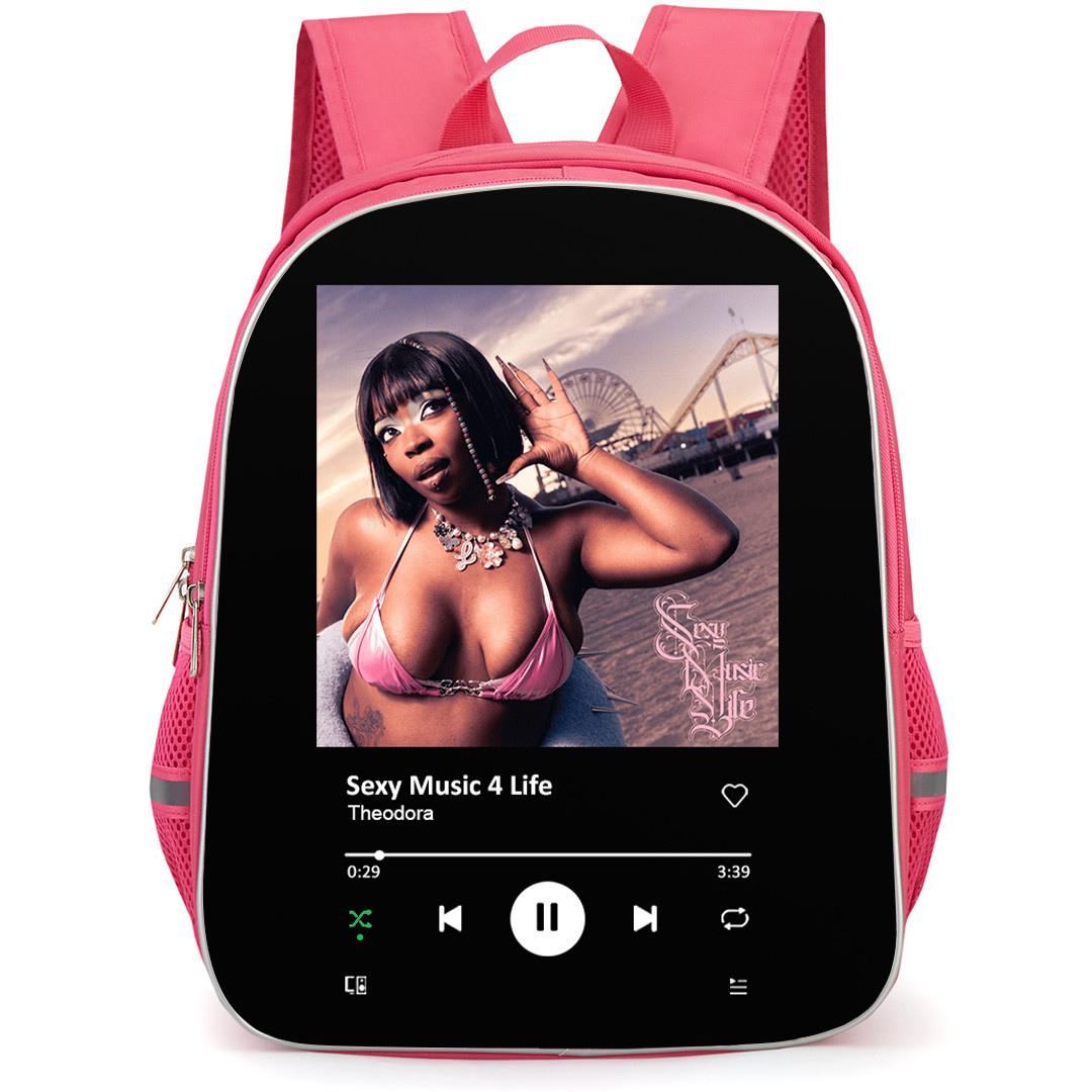 Theodora Backpack School Bag StudentPack - Theodora Sexy Music 4 Life Album Spotify Library Poster