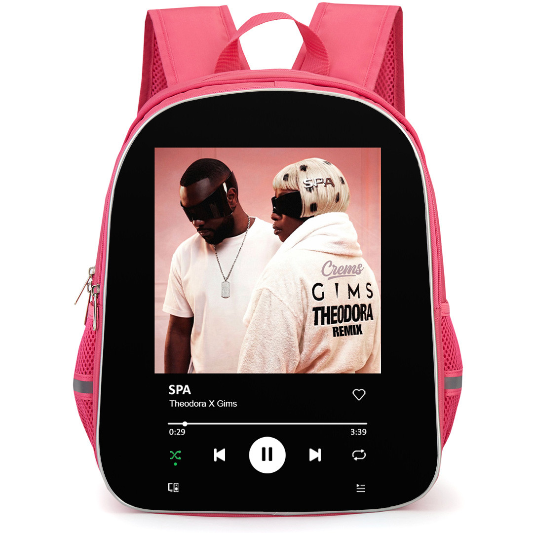 Theodora Backpack School Bag StudentPack - Theodora X Gims Spa Song Spotify LibraryPoster