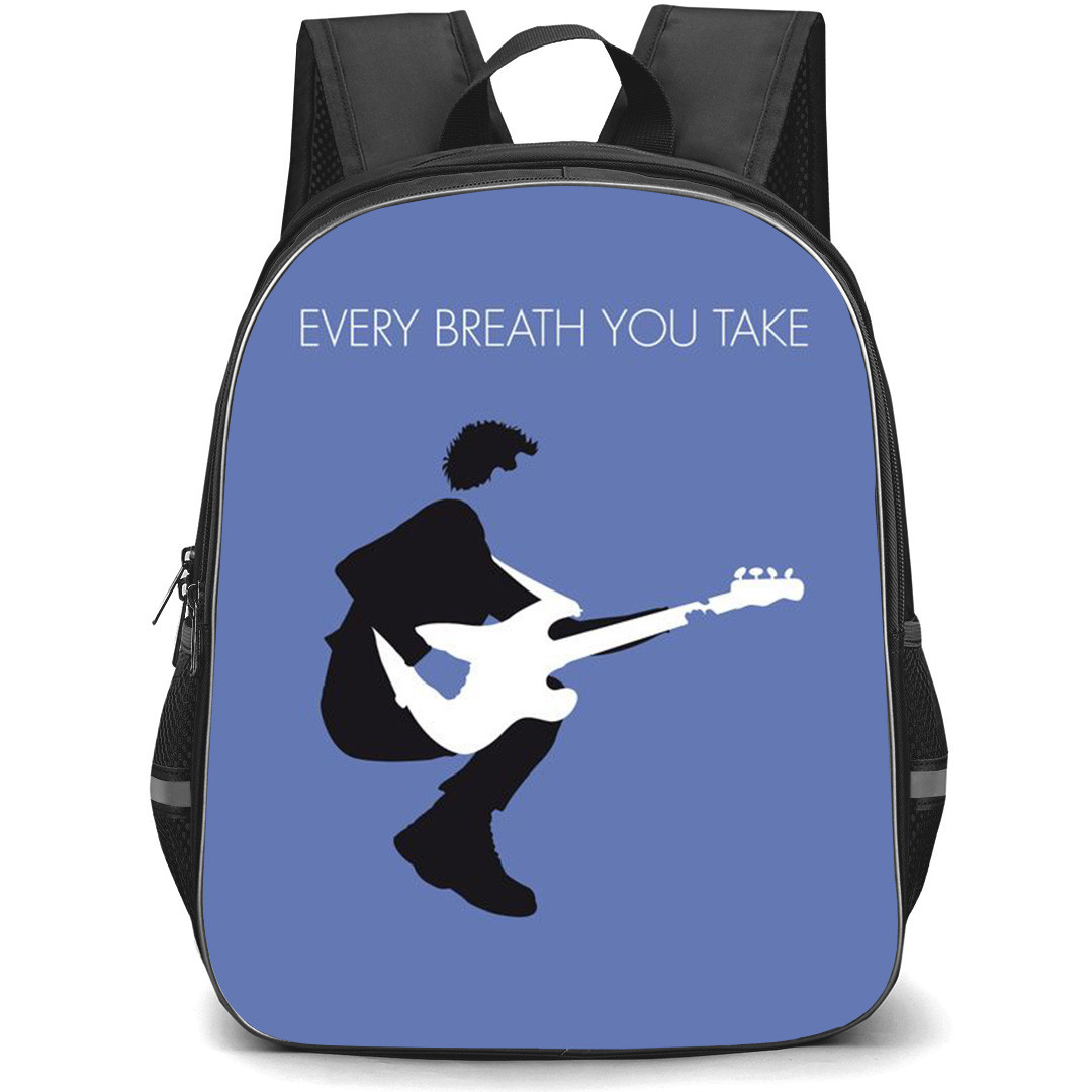 The Police Backpack StudentPack - The Police Every Breath You Take Minimalist Poster