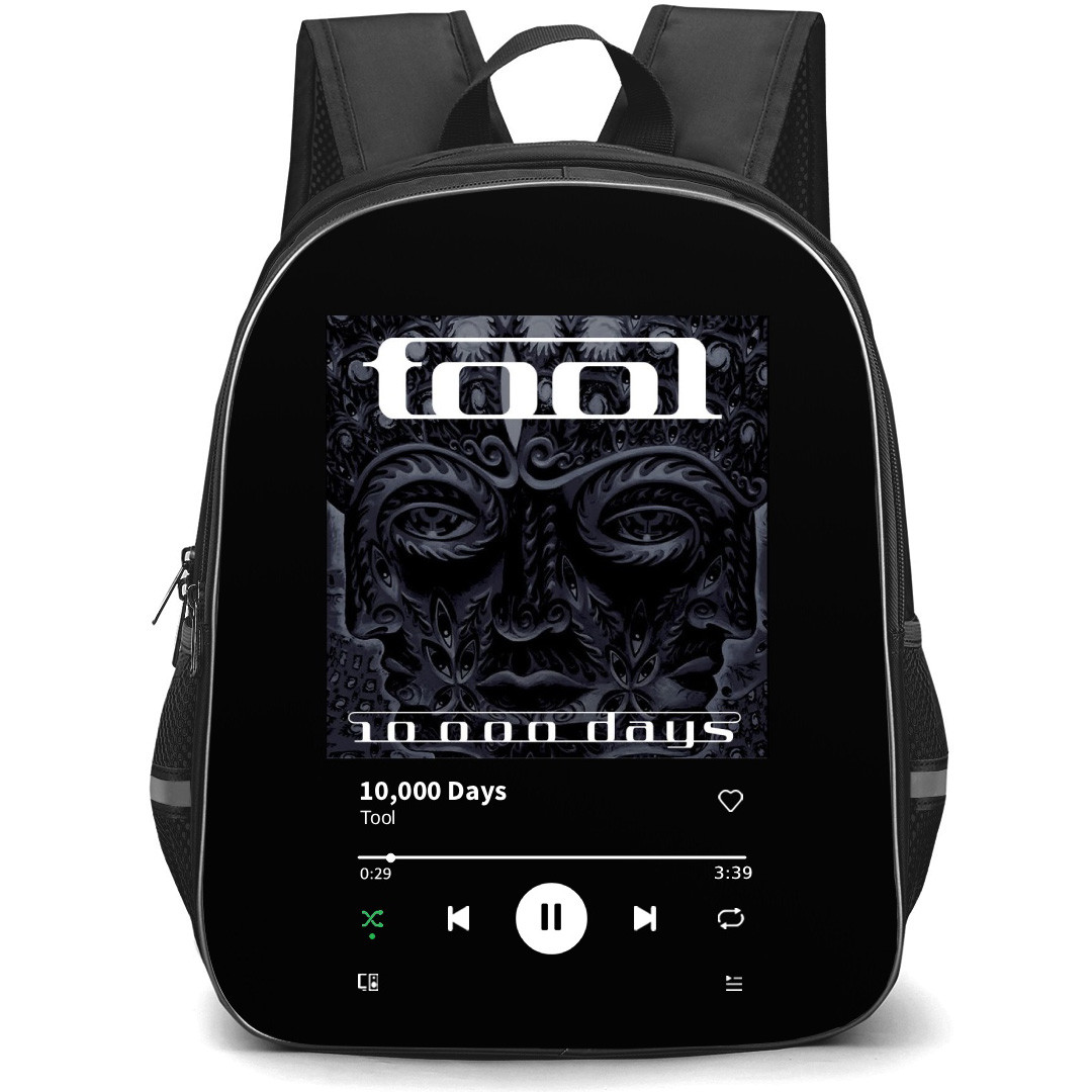 Tool Backpack School Bag StudentPack - Tool 10,000 Days Album Cover