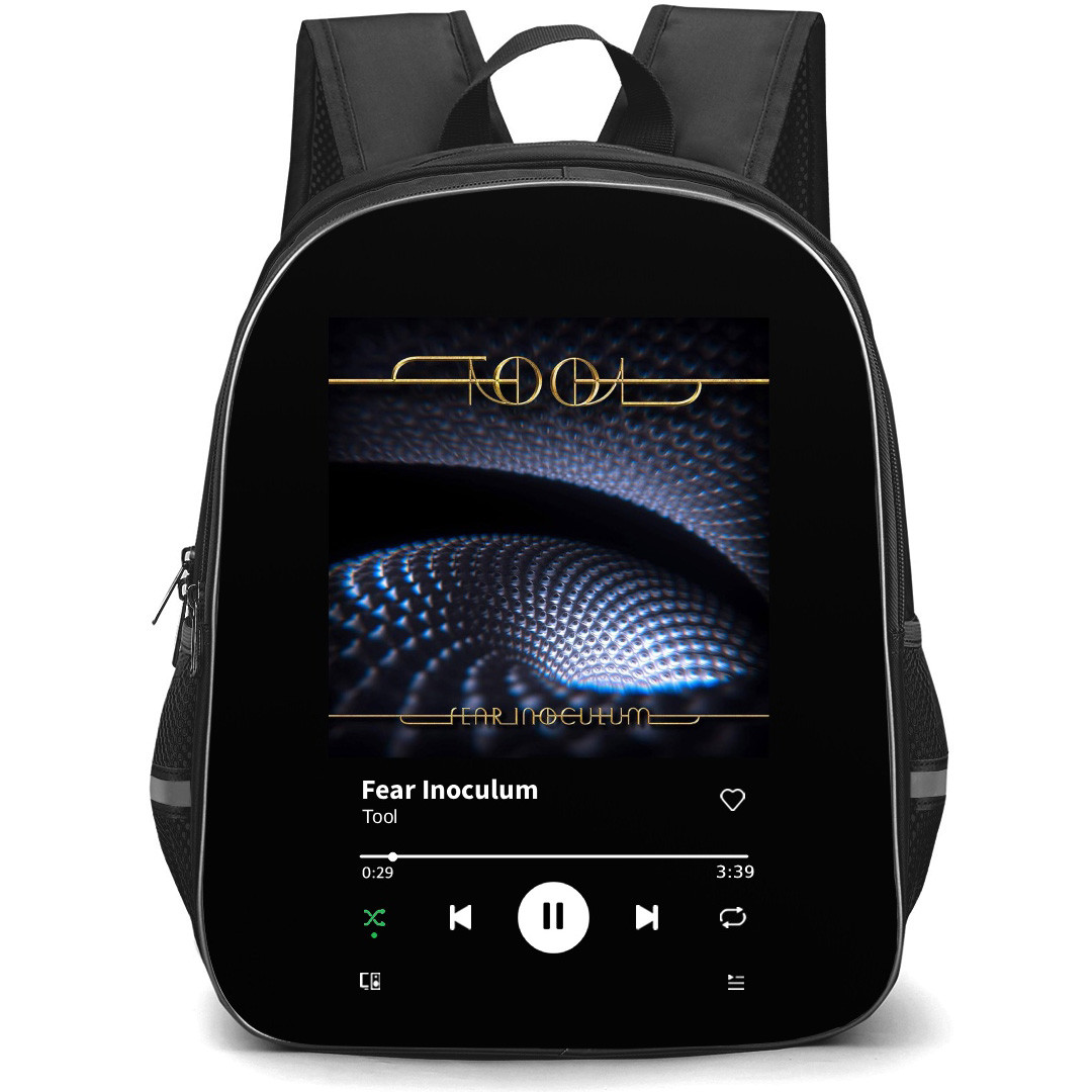 Tool Backpack School Bag StudentPack - Tool Fear Inoculum Album Cover