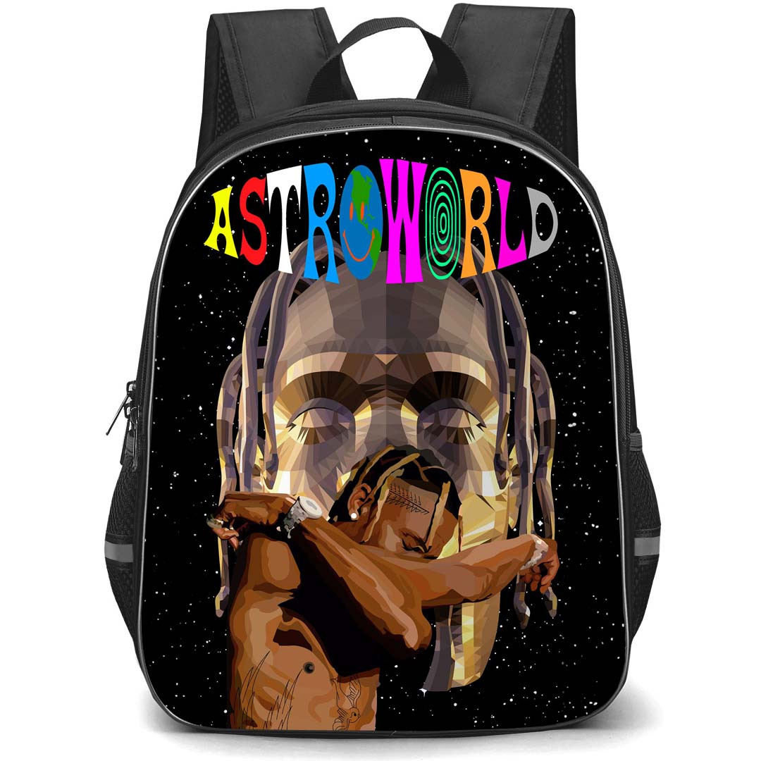 Travis Scott Backpack StudentPack - Travis Scott Astroworld Illustration Poster