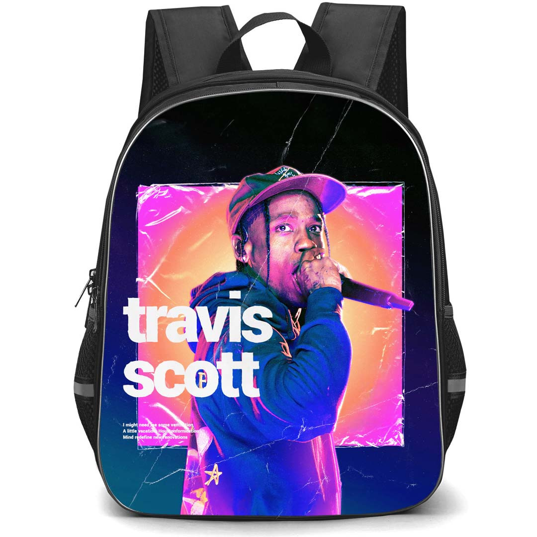 Travis Scott Backpack StudentPack - Travis Scott Singing Poster