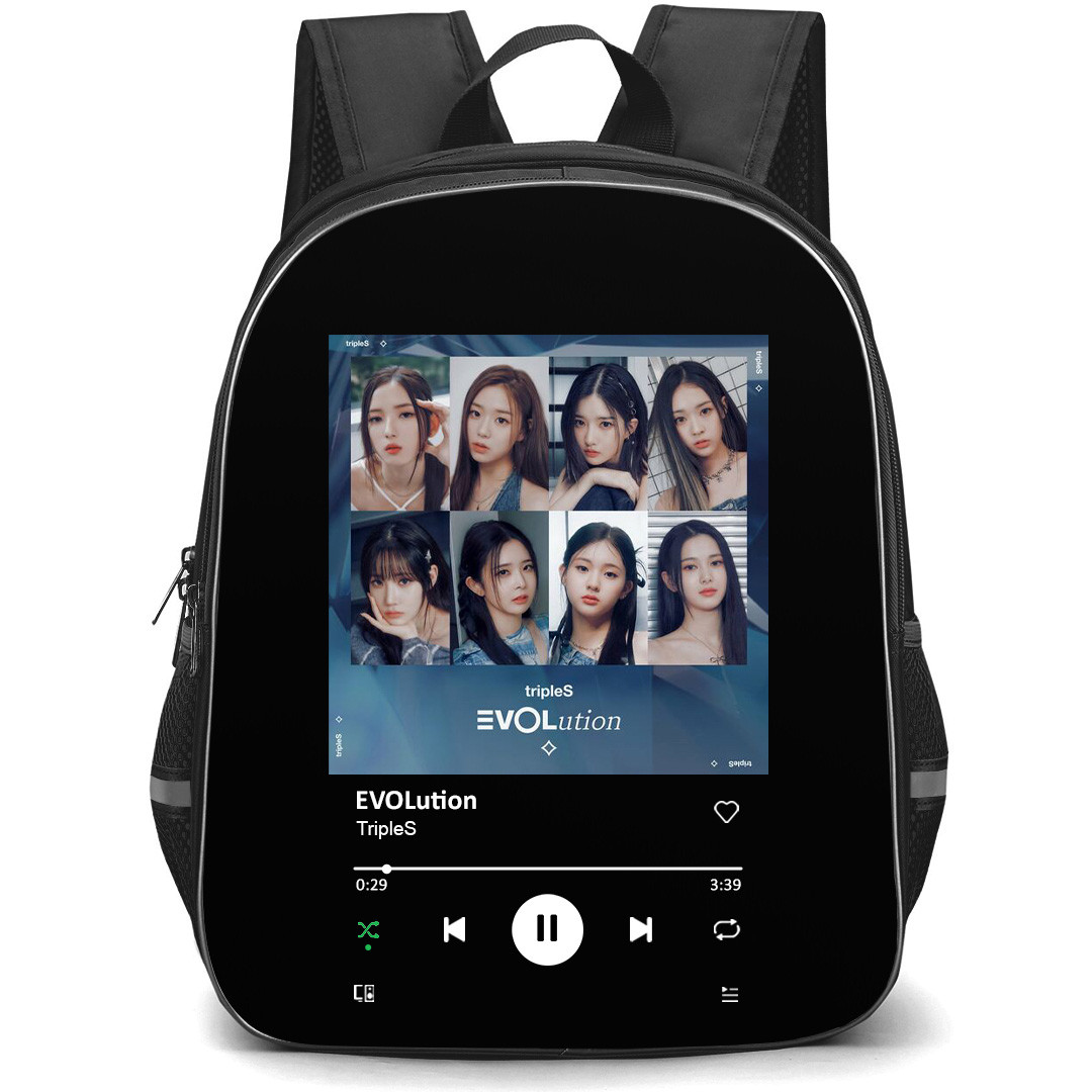 TripleS Backpack School Bag StudentPack - TripleS EVOLution Album Cover Spotify Library Poster