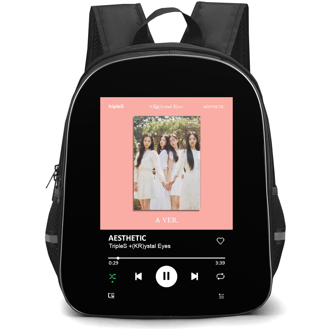 TripleS Backpack School Bag StudentPack - TripleS And Krystal Eyes AESTHETIC Album Cover Spotify Library Poster