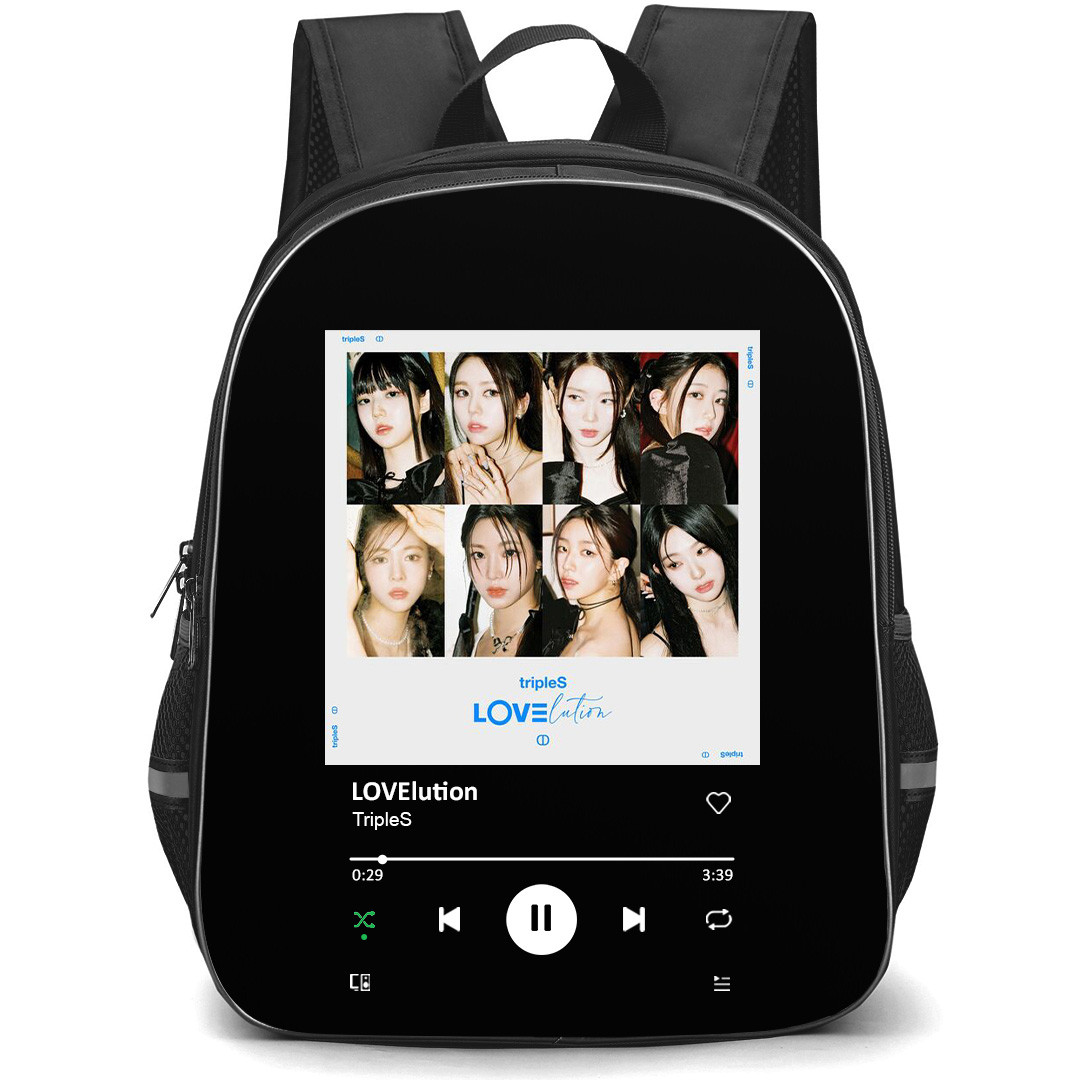 TripleS Backpack School Bag StudentPack - TripleS LOVElution Album Cover Spotify Library Poster