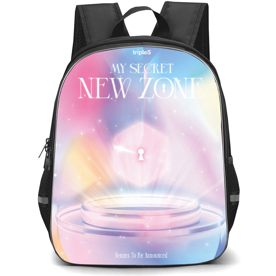 TripleS Backpack School Bag StudentPack - TripleS My Secret New Zone Concert Poster